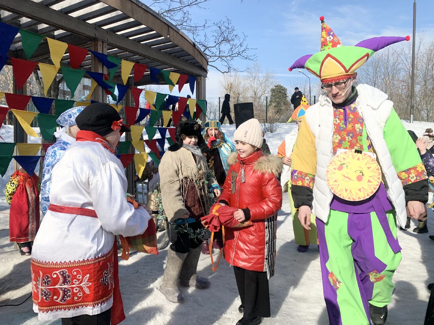 Балашиха, Подмосковье, масленица, сжигание чучела Масленицы,