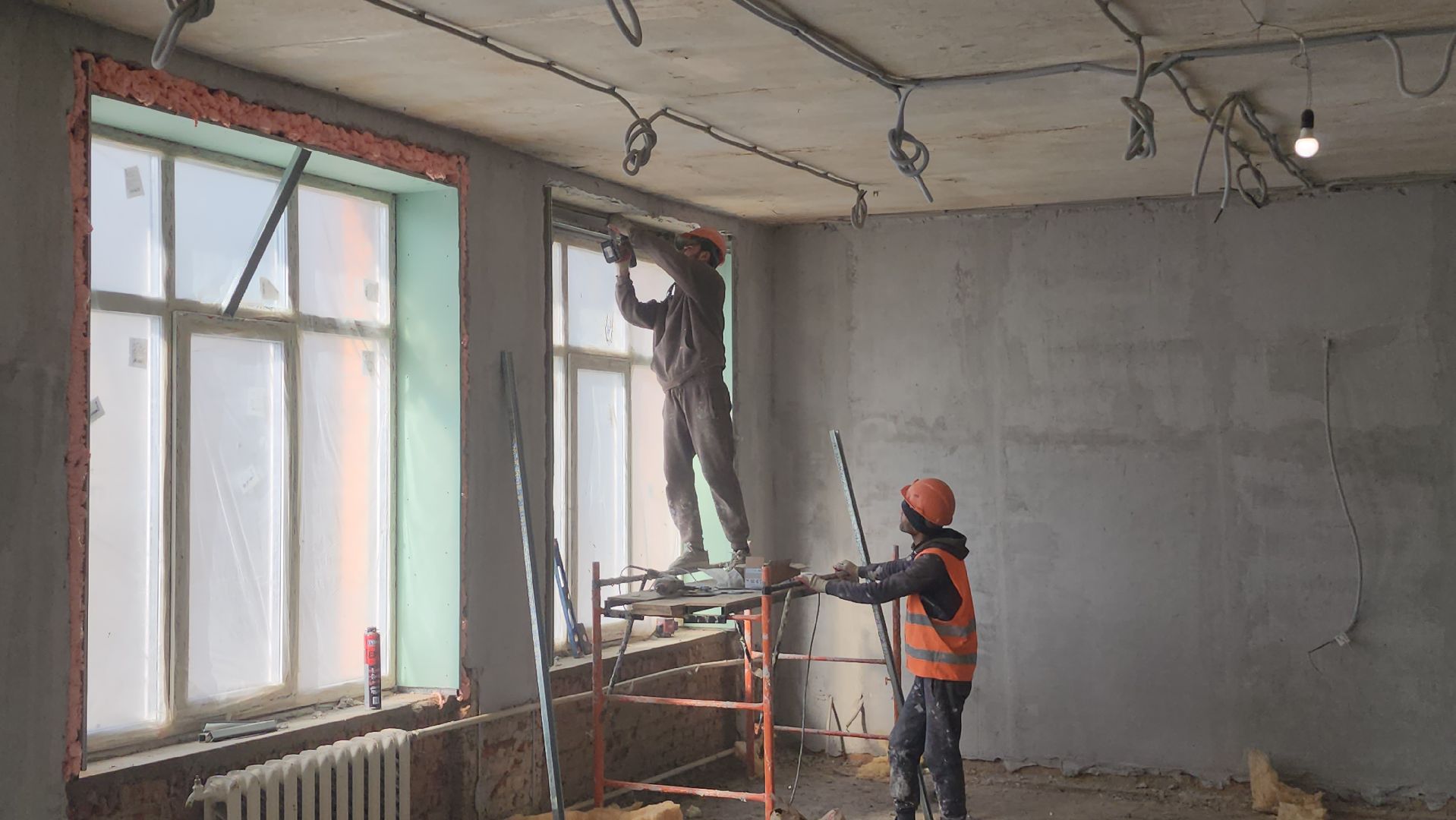 строительство, школа 16, серпухов, улица космонавтов, капитальный ремонт,