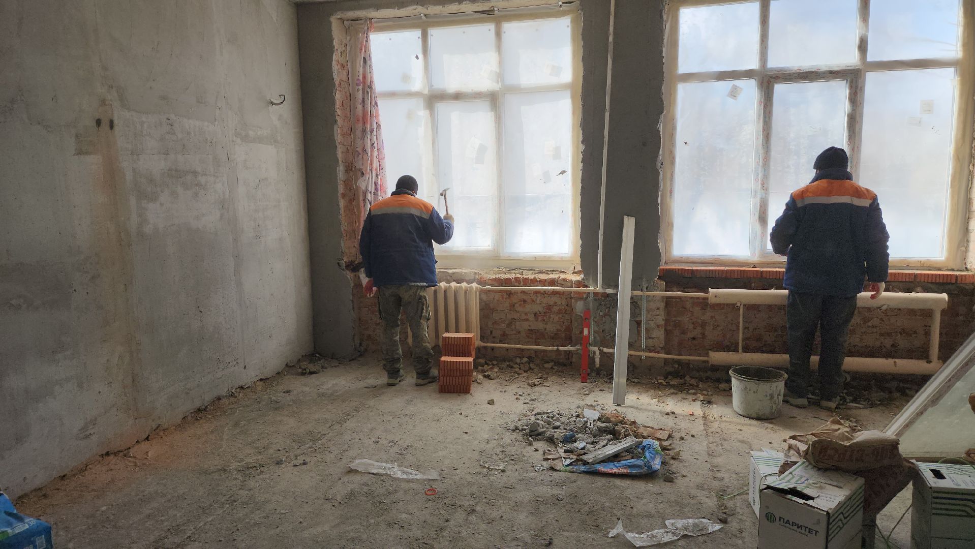 строительство, школа 16, серпухов, улица космонавтов, капитальный ремонт,