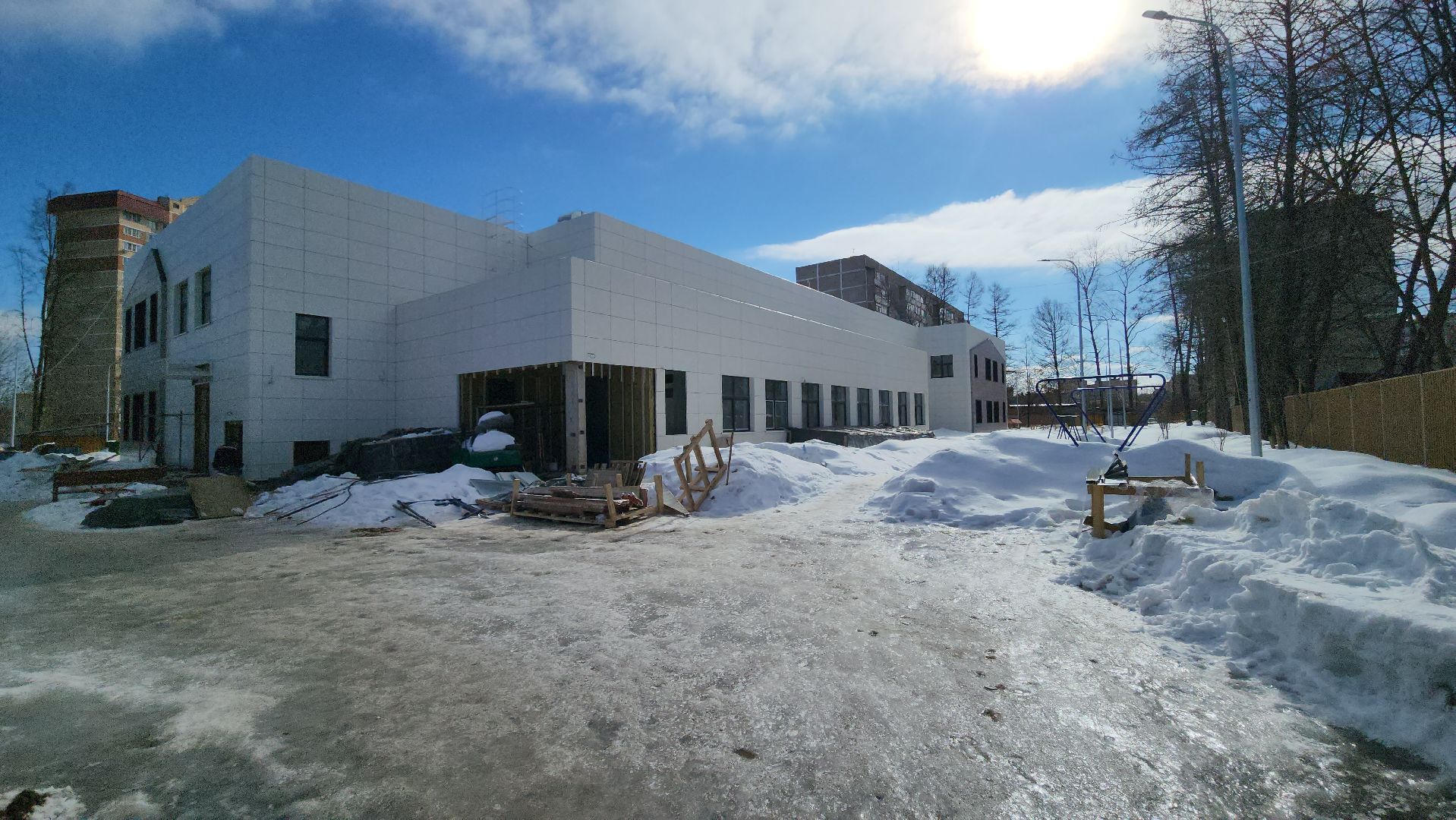 подольск, Строительство детсада,