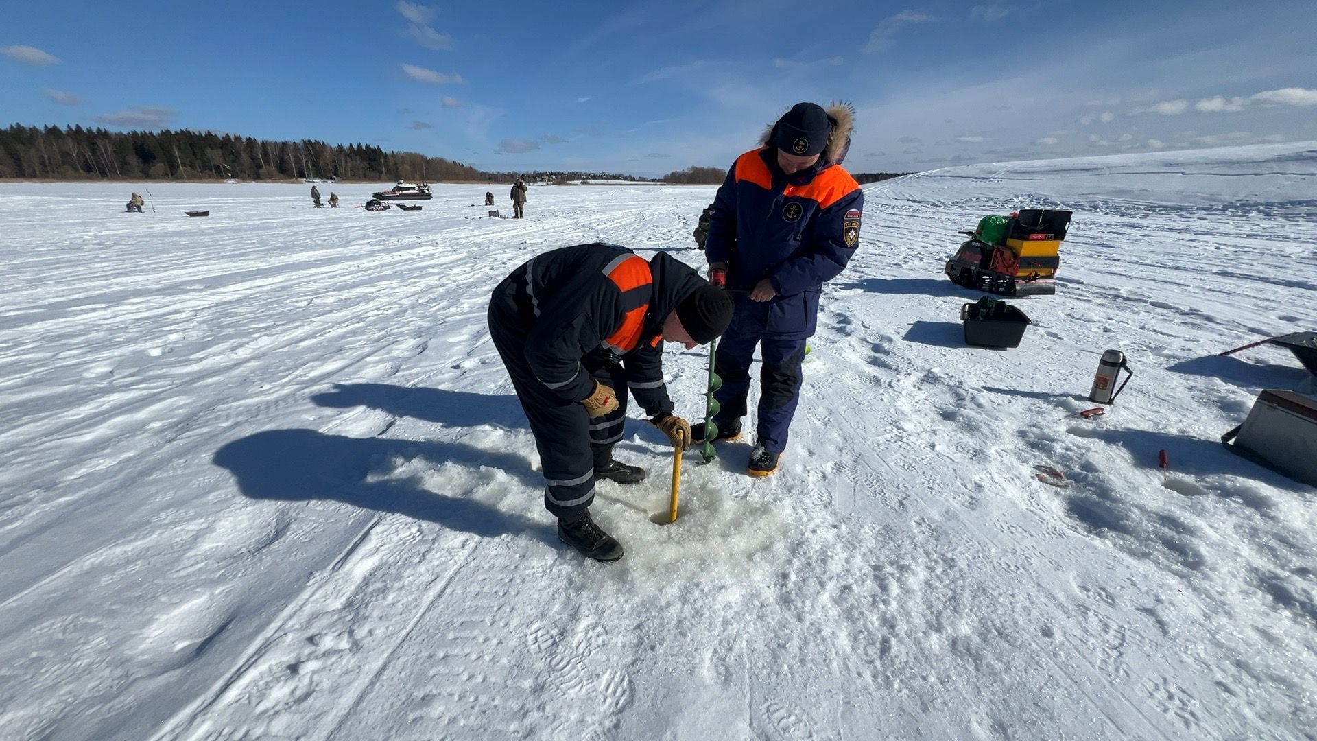 Солнечногорск, гимс, Мчс, Лед, Рыбаки,