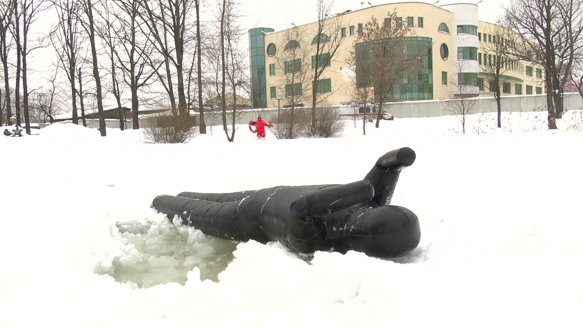 Реутов, МЧС, спасение утопающих, полынья, опасный лед, вода,
