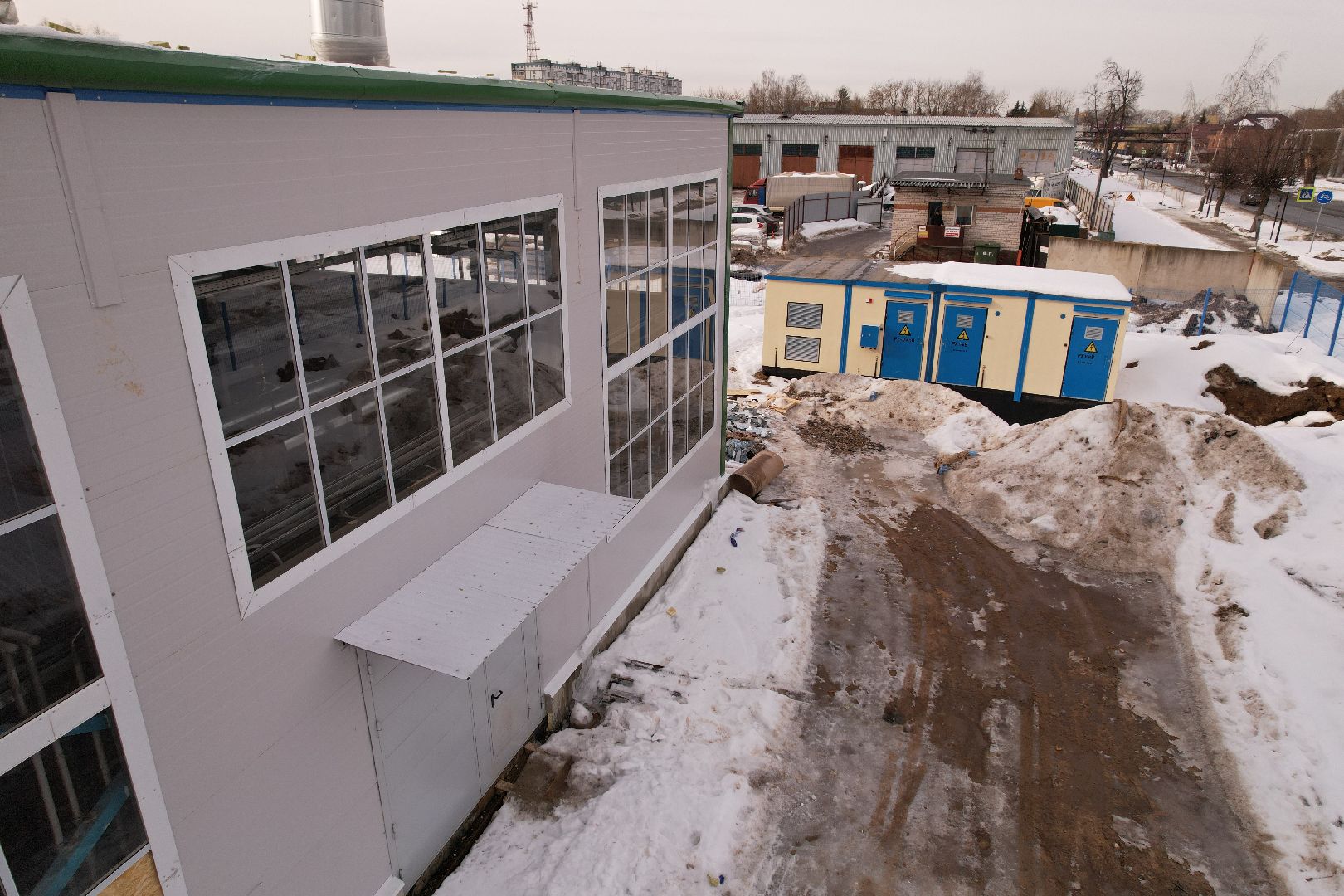 видео с коптера, котельная, жкх,