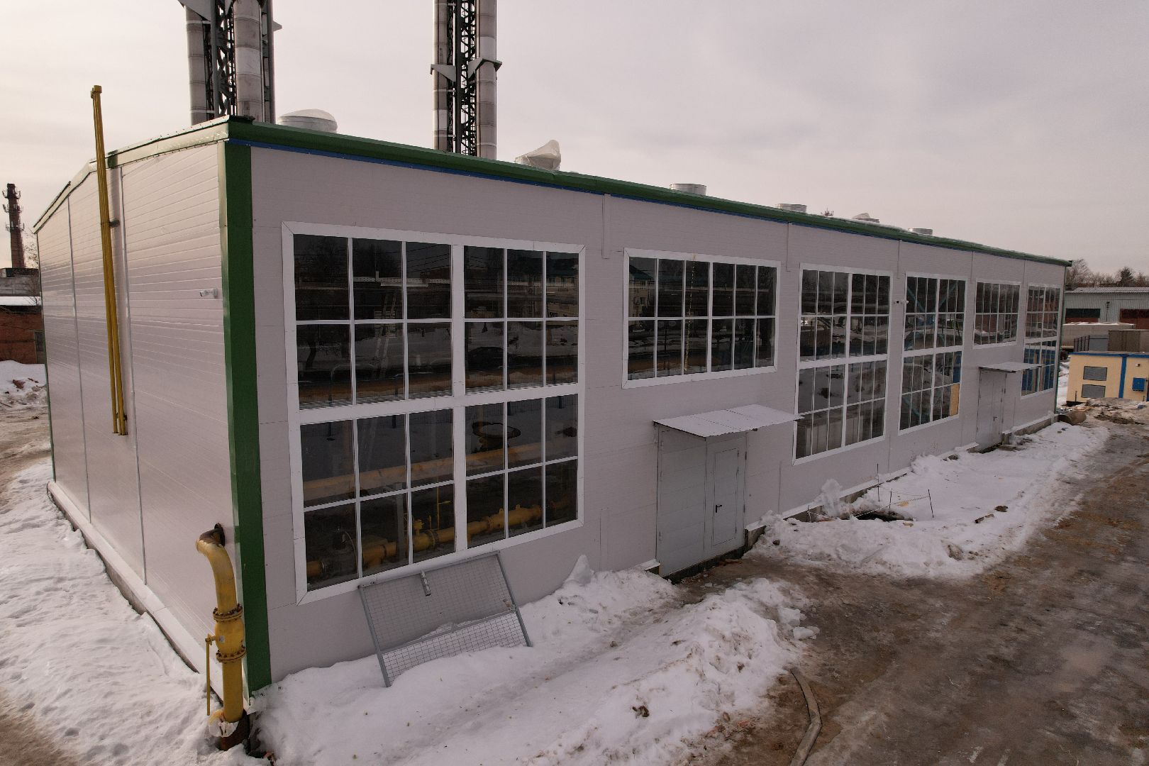 видео с коптера, котельная, жкх,