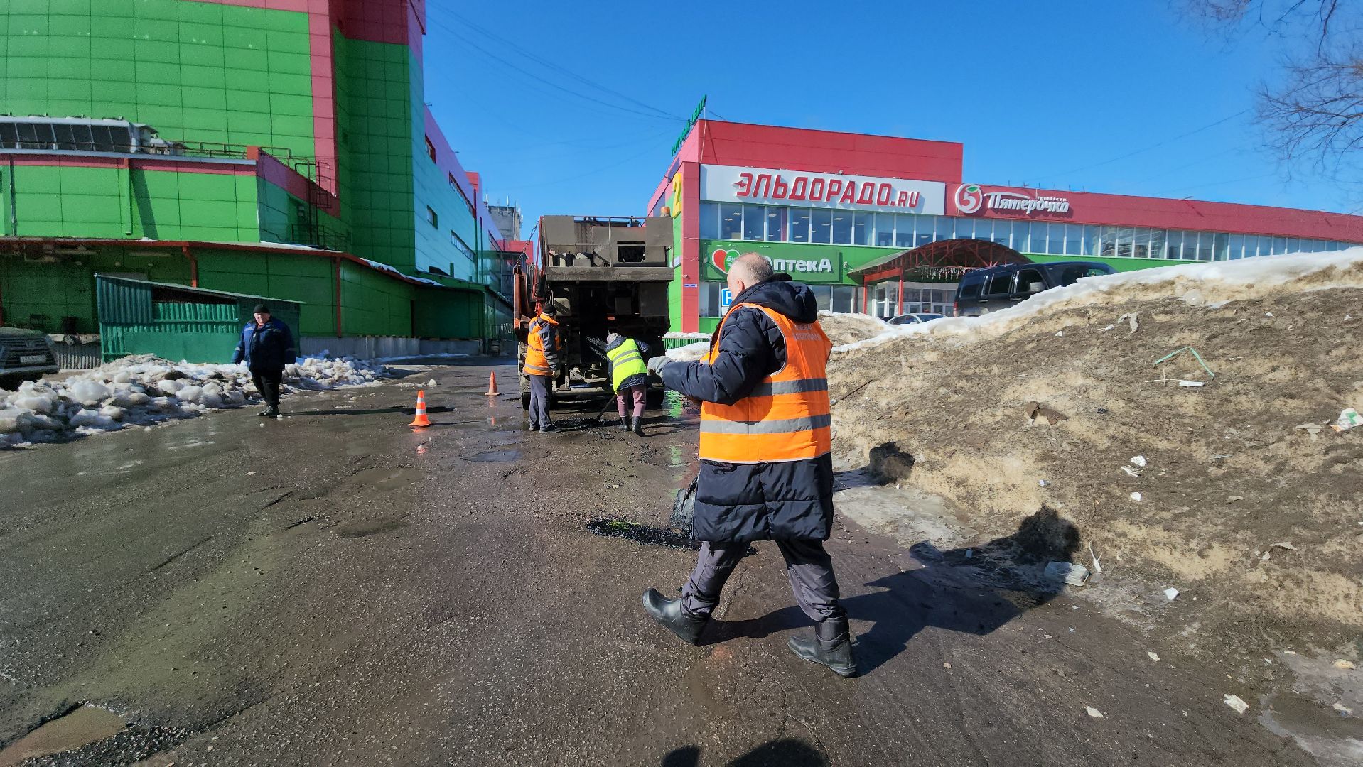 серпухов, ямочный ремонт, добродел, комбинат благоустройства, дорожные работы,