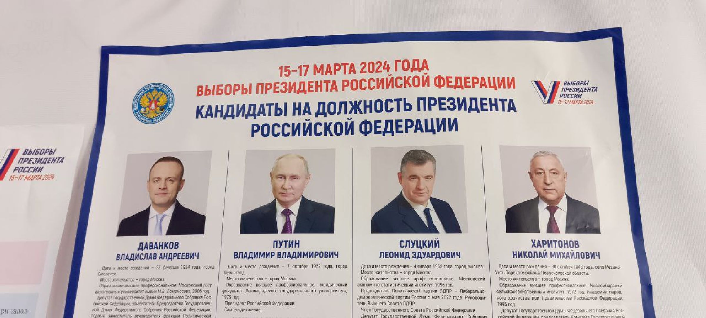 Дмитров, Деденево, Выборы президента РФ,