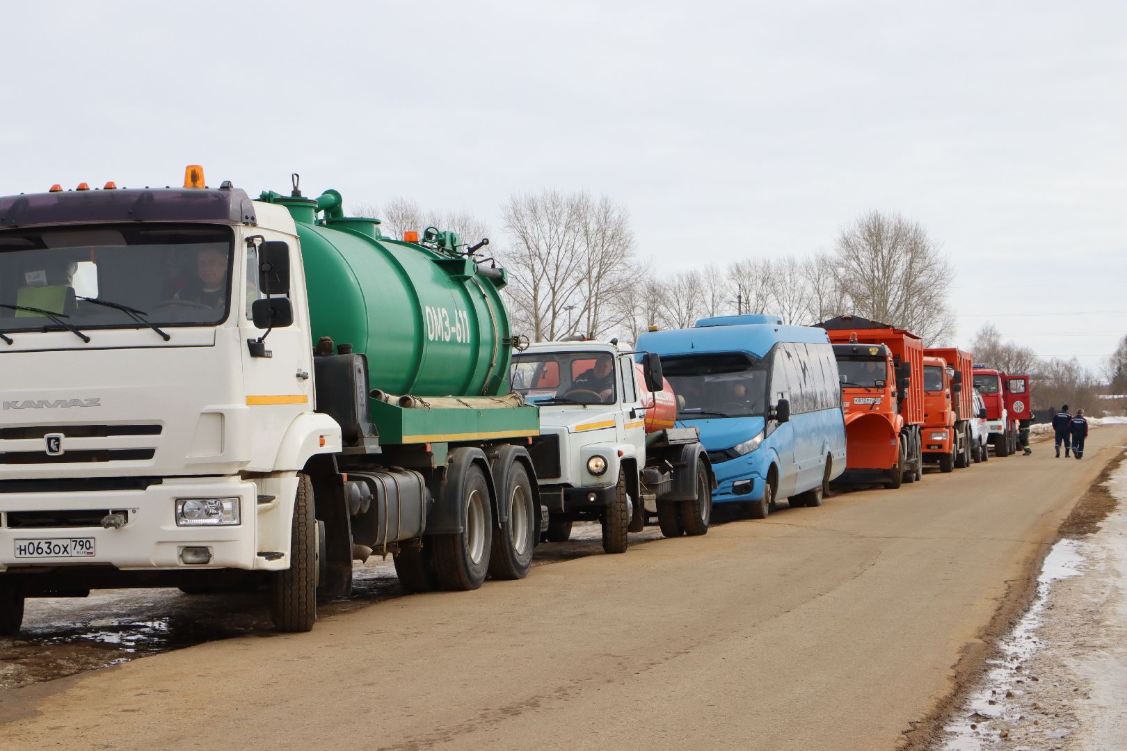 Серебряные Пруды, паводок, тактико-специальные учения, спецтехника, смотр техники, парк Серебряный,