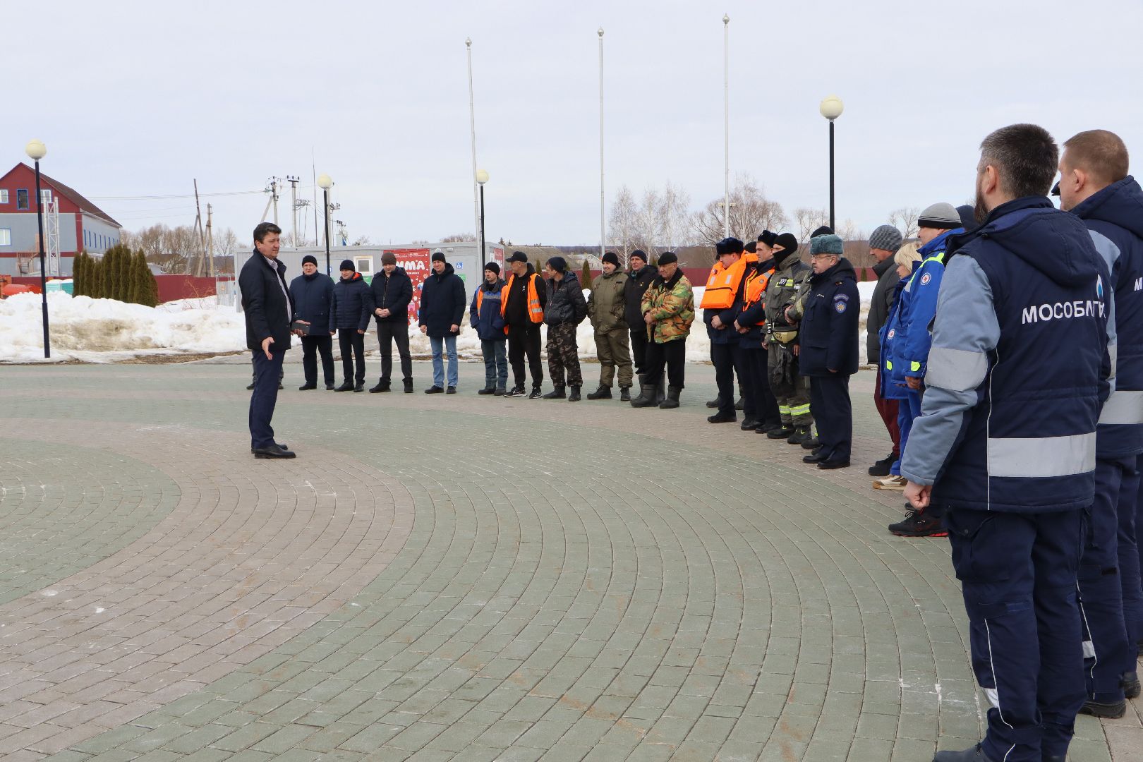 Серебряные Пруды, паводок, тактико-специальные учения, спецтехника, смотр техники, парк Серебряный,