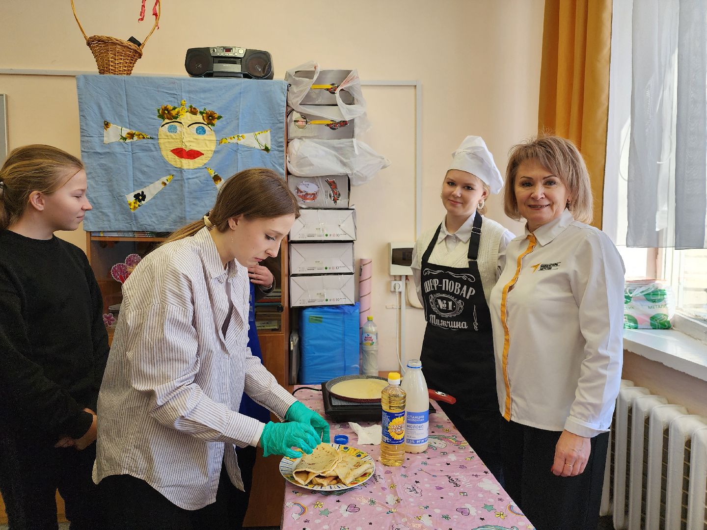 неделя добрых дел, Дубна, Гимназия 3, Блины, Масленица, Дети,