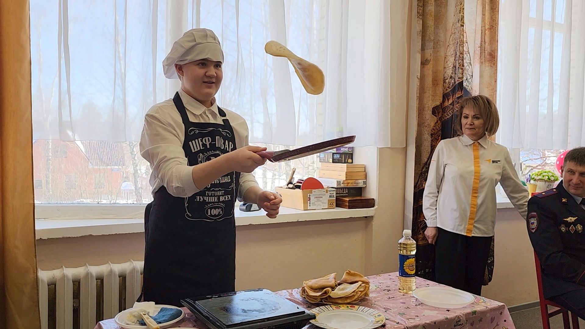 неделя добрых дел, Дубна, Гимназия 3, Блины, Масленица, Дети,