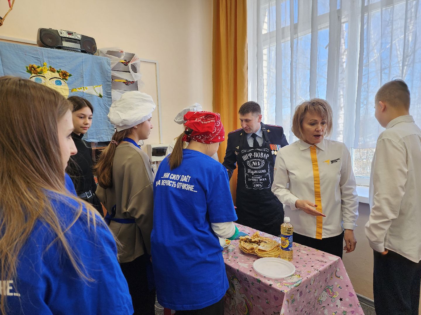 неделя добрых дел, Дубна, Гимназия 3, Блины, Масленица, Дети,