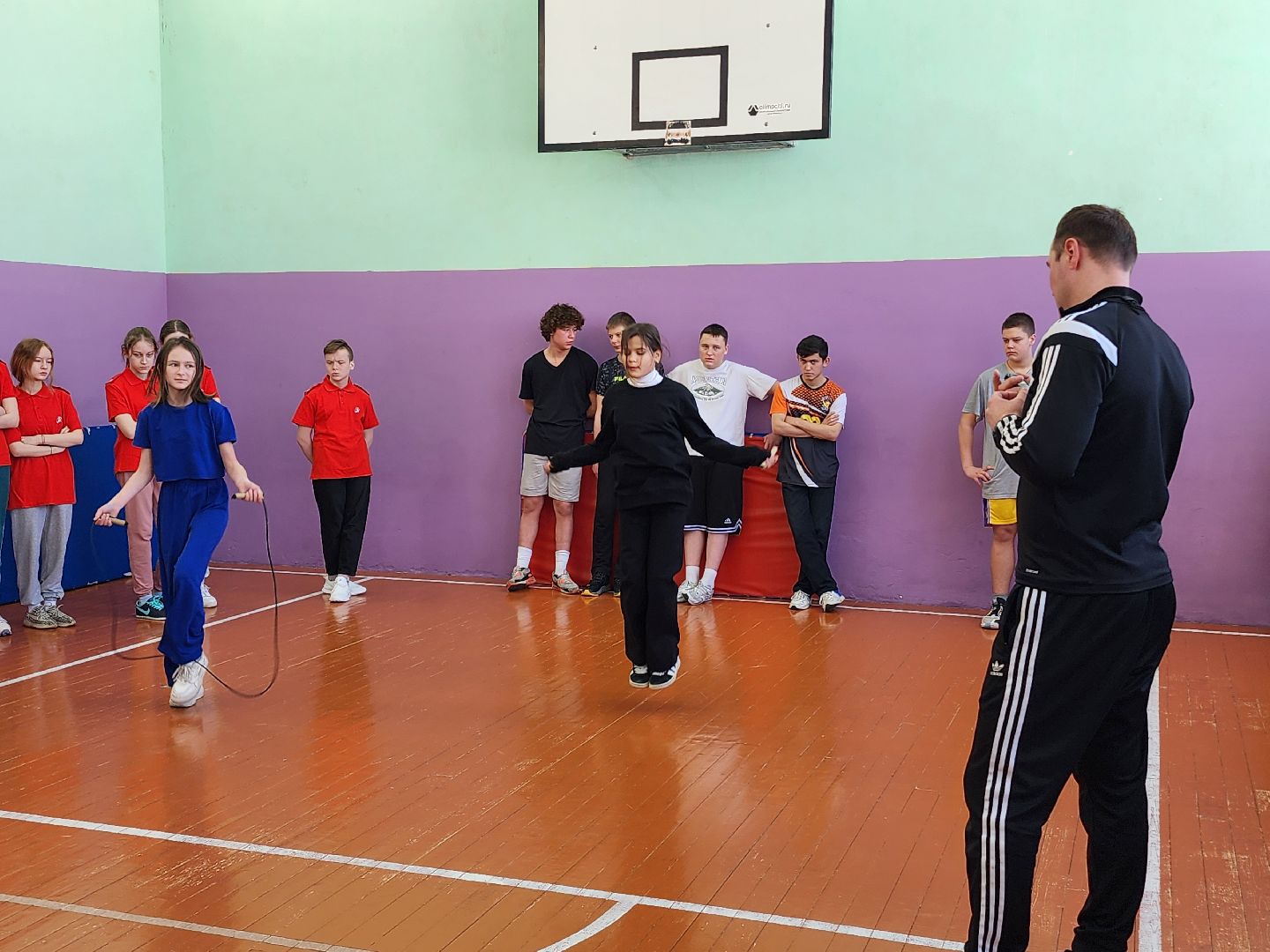 разминка с чемпионом, школы, юнармия,