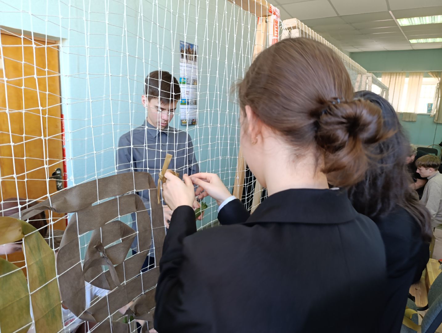 Бронницы, Неделя добрых дел, Маскировочные сети, Золотые руки ангела, Школьники, школа 2 бронницы,