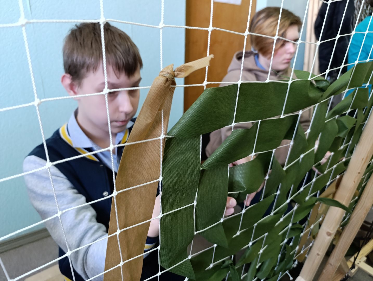 Бронницы, Неделя добрых дел, Маскировочные сети, Золотые руки ангела, Школьники, школа 2 бронницы,