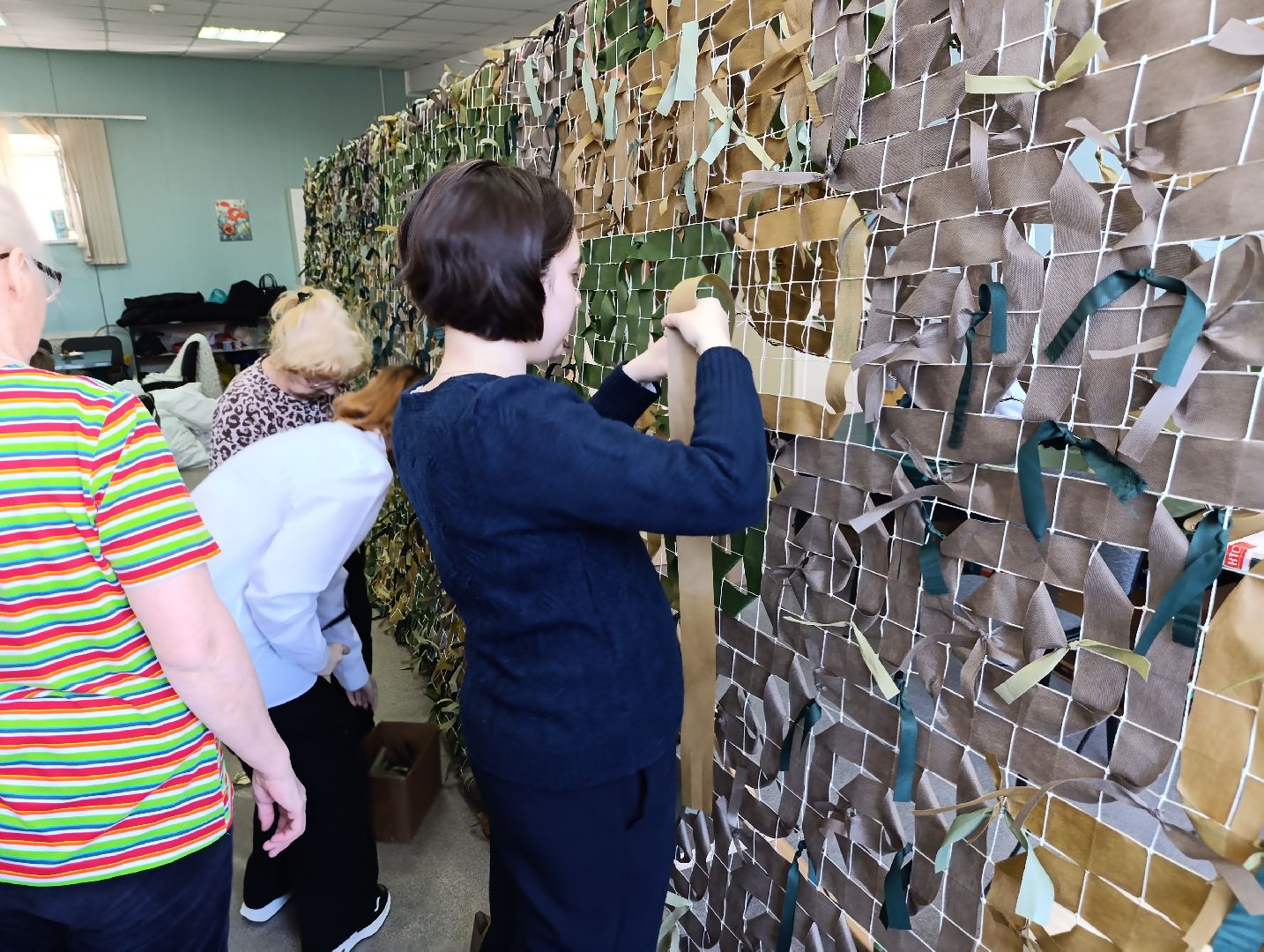 Бронницы, Неделя добрых дел, Маскировочные сети, Золотые руки ангела, Школьники, школа 2 бронницы,