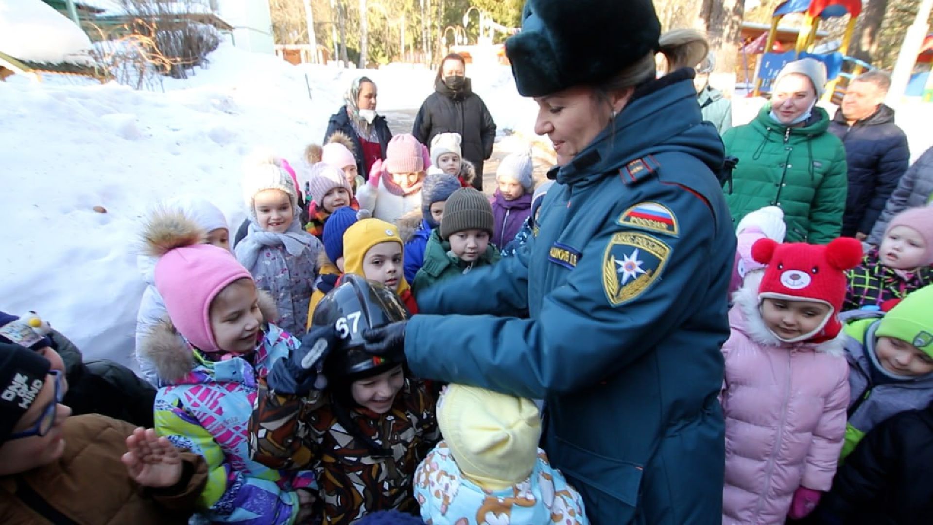 Солнечногорск, Эвакуация, Школа, Дети, Пожарные,