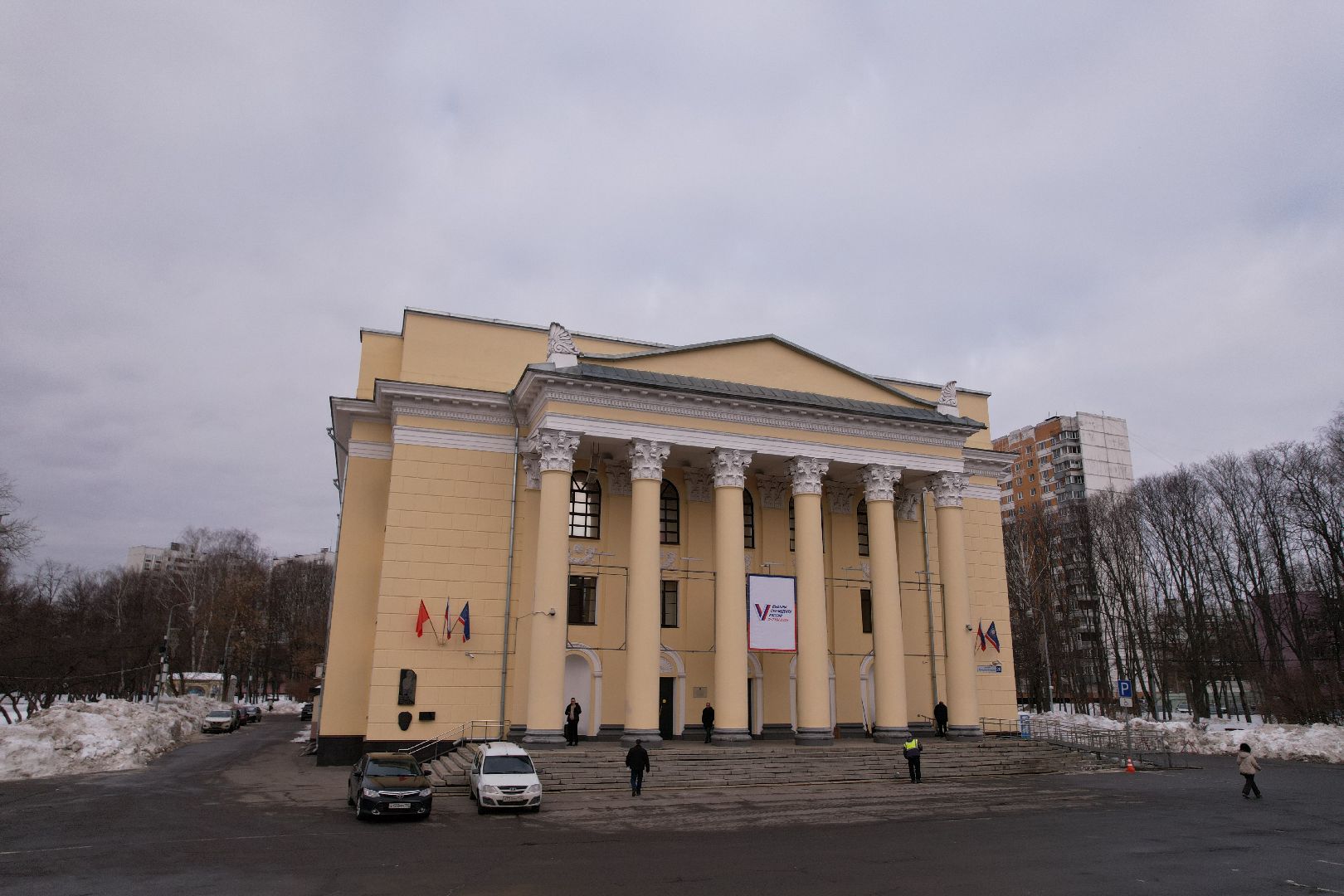 видео с коптера, выборы, королев,