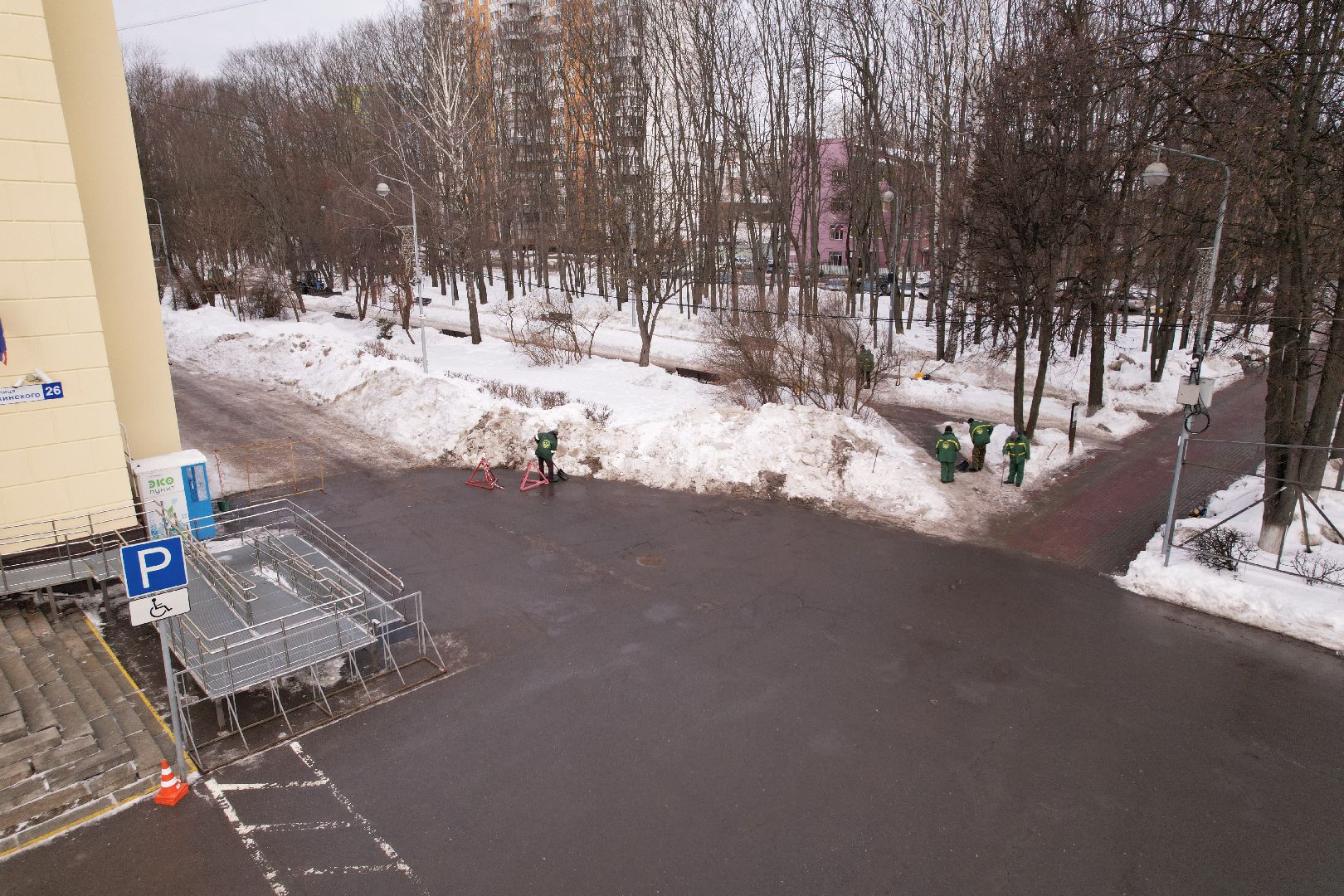 видео с коптера, выборы, королев,