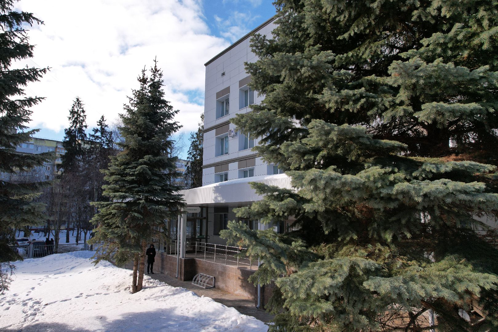 видео с коптера, поликлиника, королев,