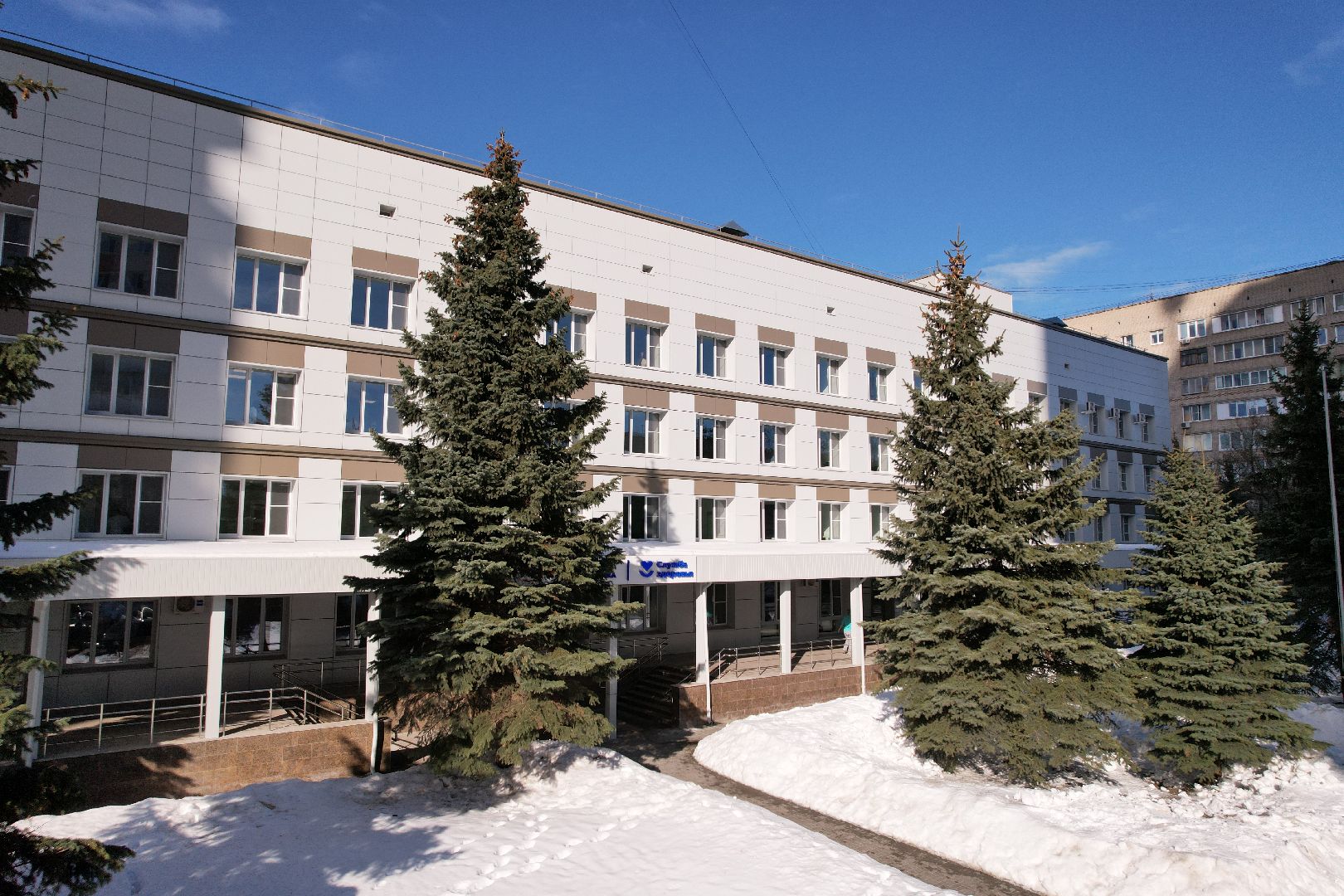 видео с коптера, поликлиника, королев,