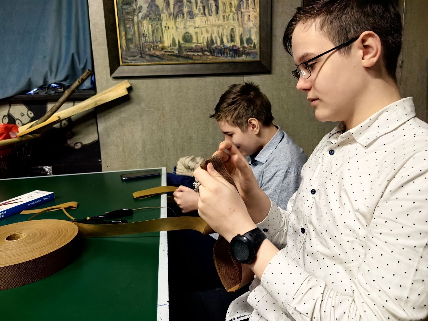 неделя добрых дел, маскировочные сети, школьники, благотворительая акция,