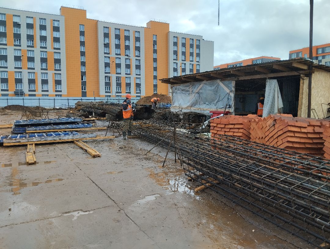 строительство, школа