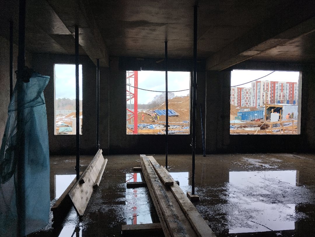 строительство, школа