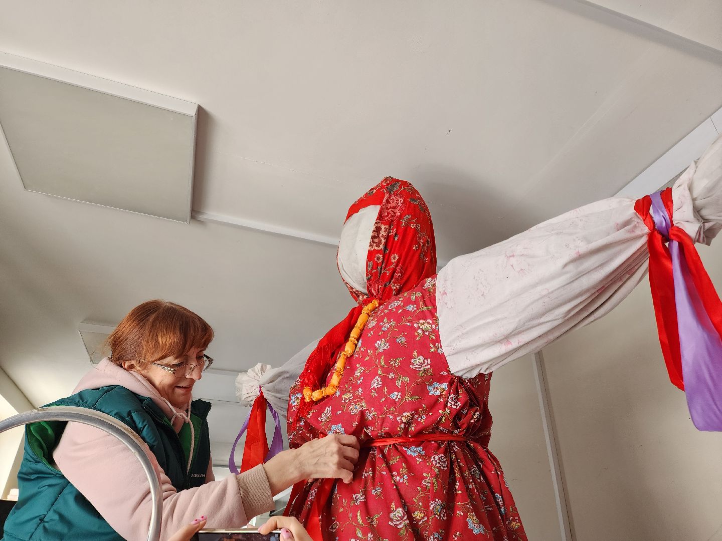 Подольск, Масленица, Чучело, подготовка к празднику,