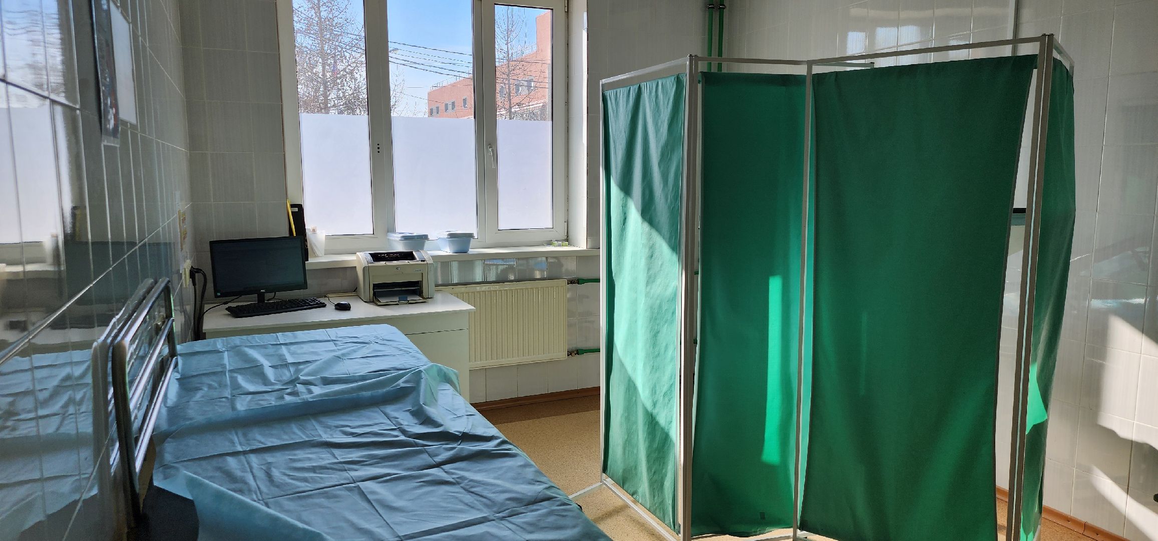 приемное отделение больницы, ремонт больницы, Домодедово,