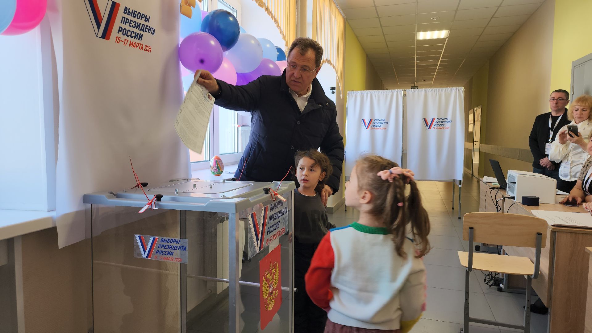 выборы Президента, избирательная комиссия, голосование, Старая Купавна, Богородский городской округ,