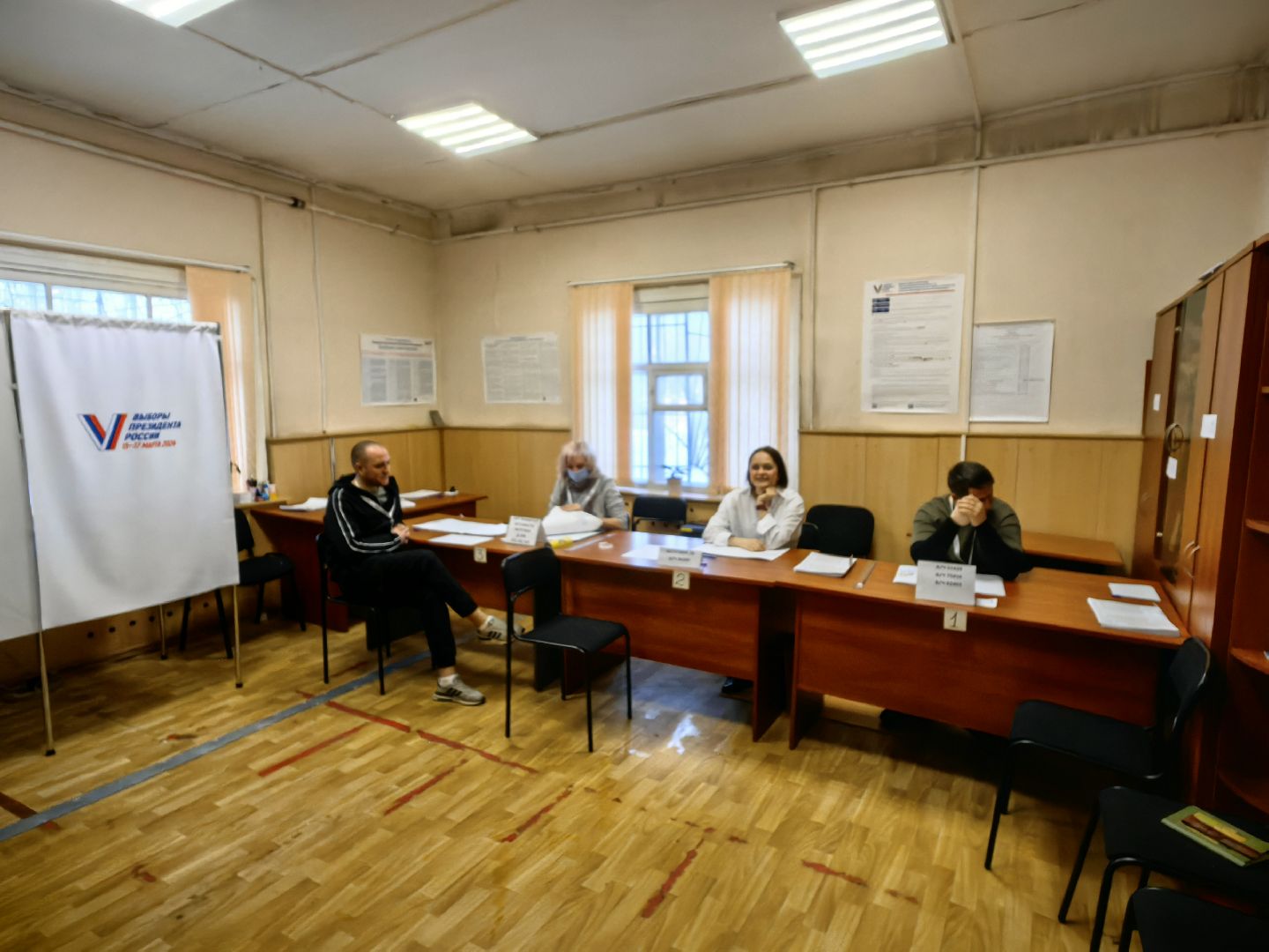 открытие, избирательные участки, выборы 2024, гимн,