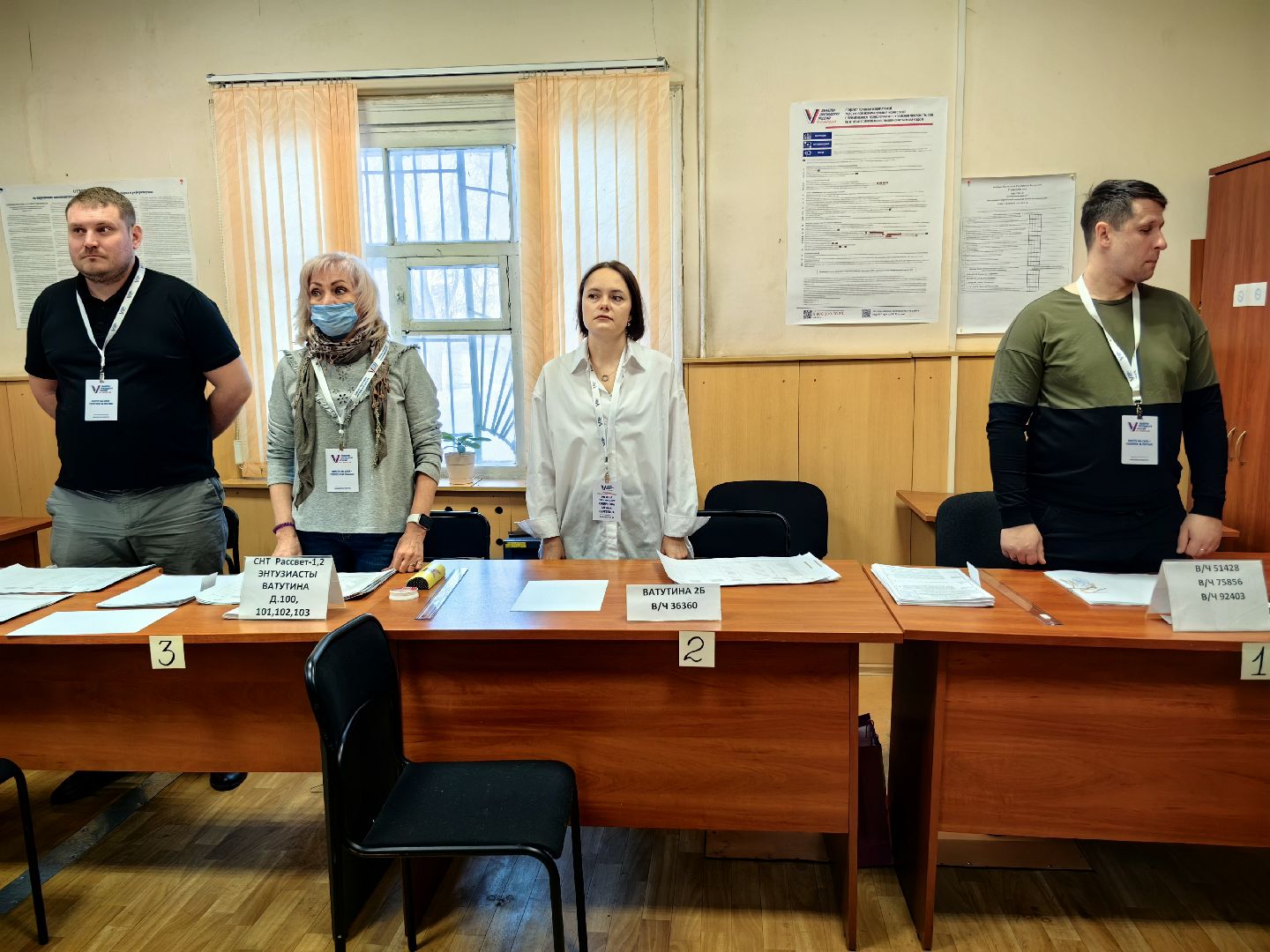 открытие, избирательные участки, выборы 2024, гимн,