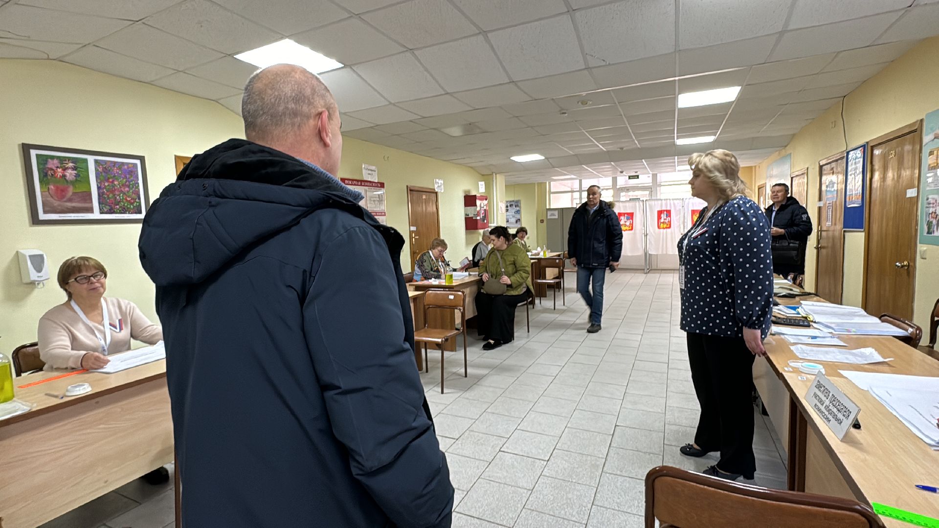 Выборы-2024, ЗАТО Краснознаменск, Открытие участков,