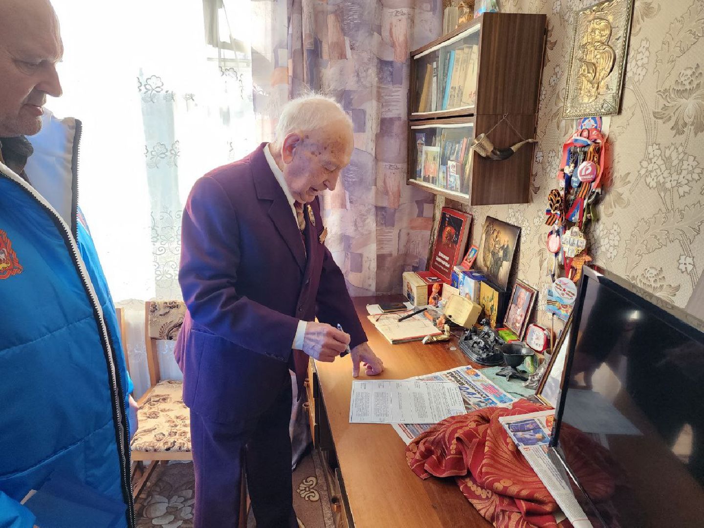 Солнечногорск, выборы президента 2024, голосование на дому, ветеран, Выборы,