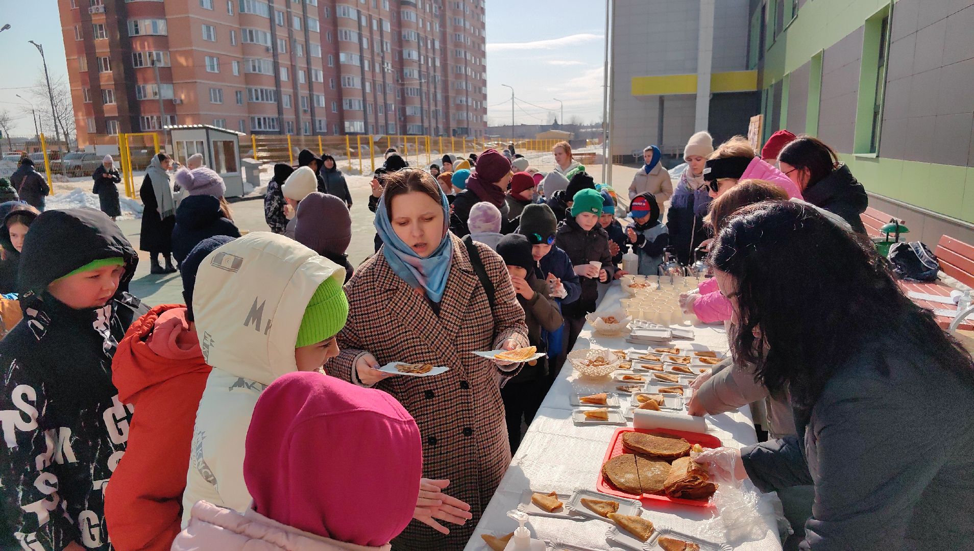 масленица, блины, игры, хоровод, школьники, проводы зимы,