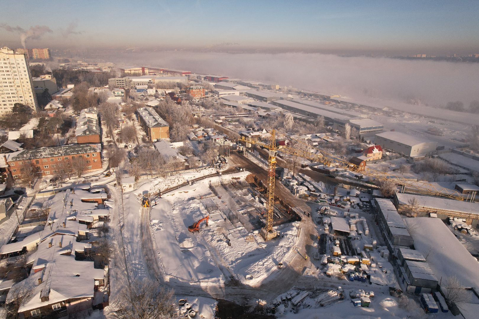 видео с коптера, люберцы, поликлиника,