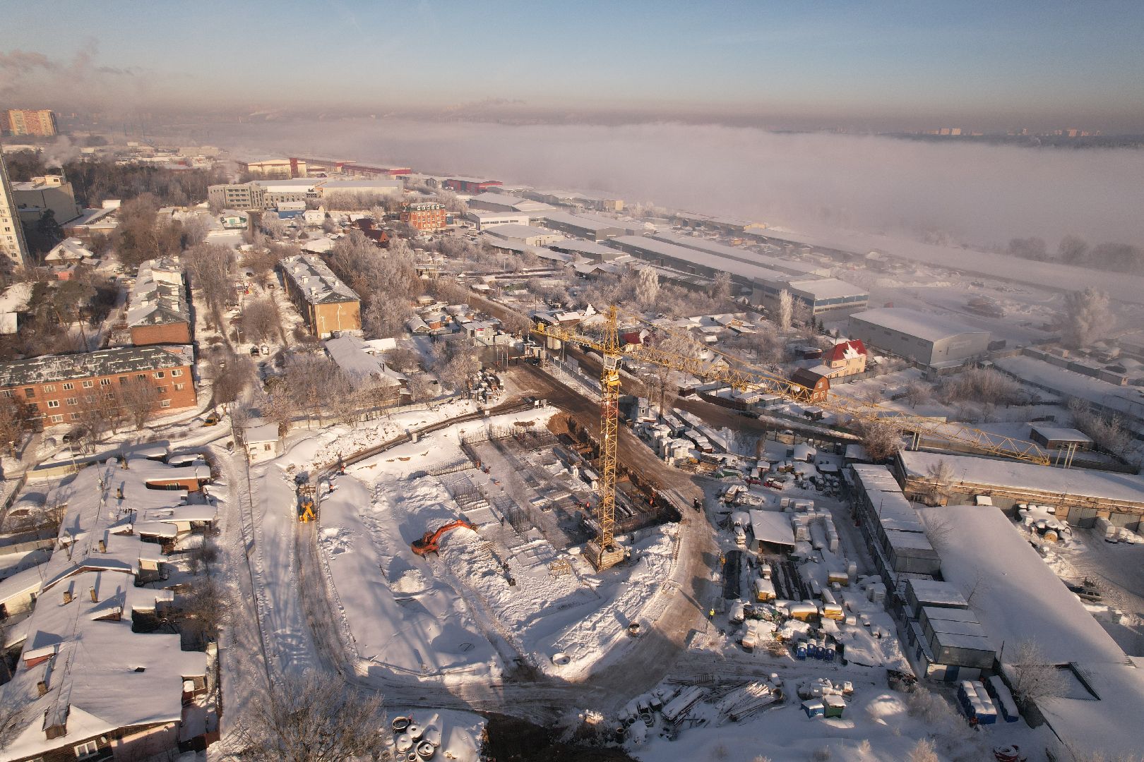 видео с коптера, люберцы, поликлиника,