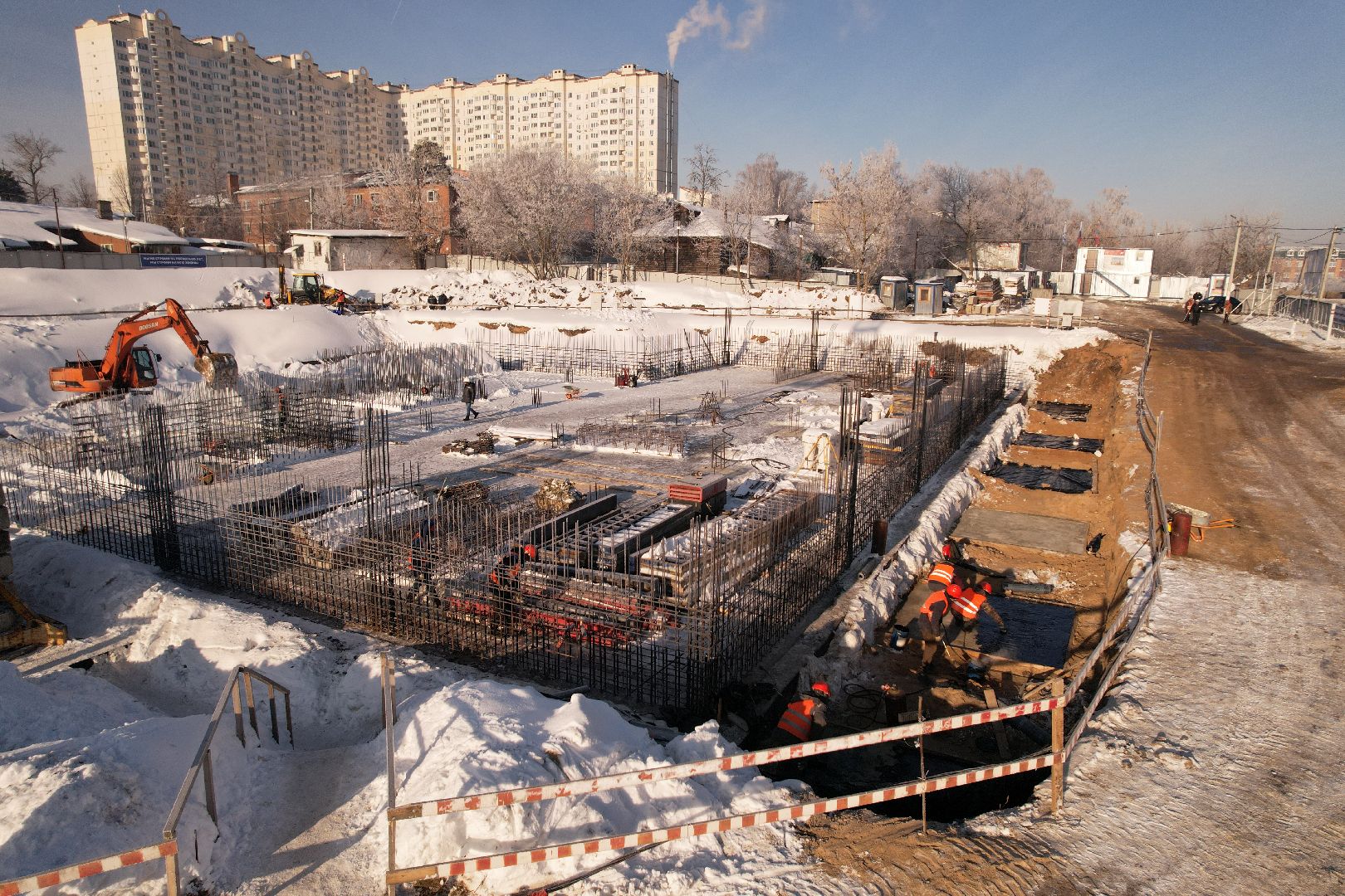 видео с коптера, люберцы, поликлиника,
