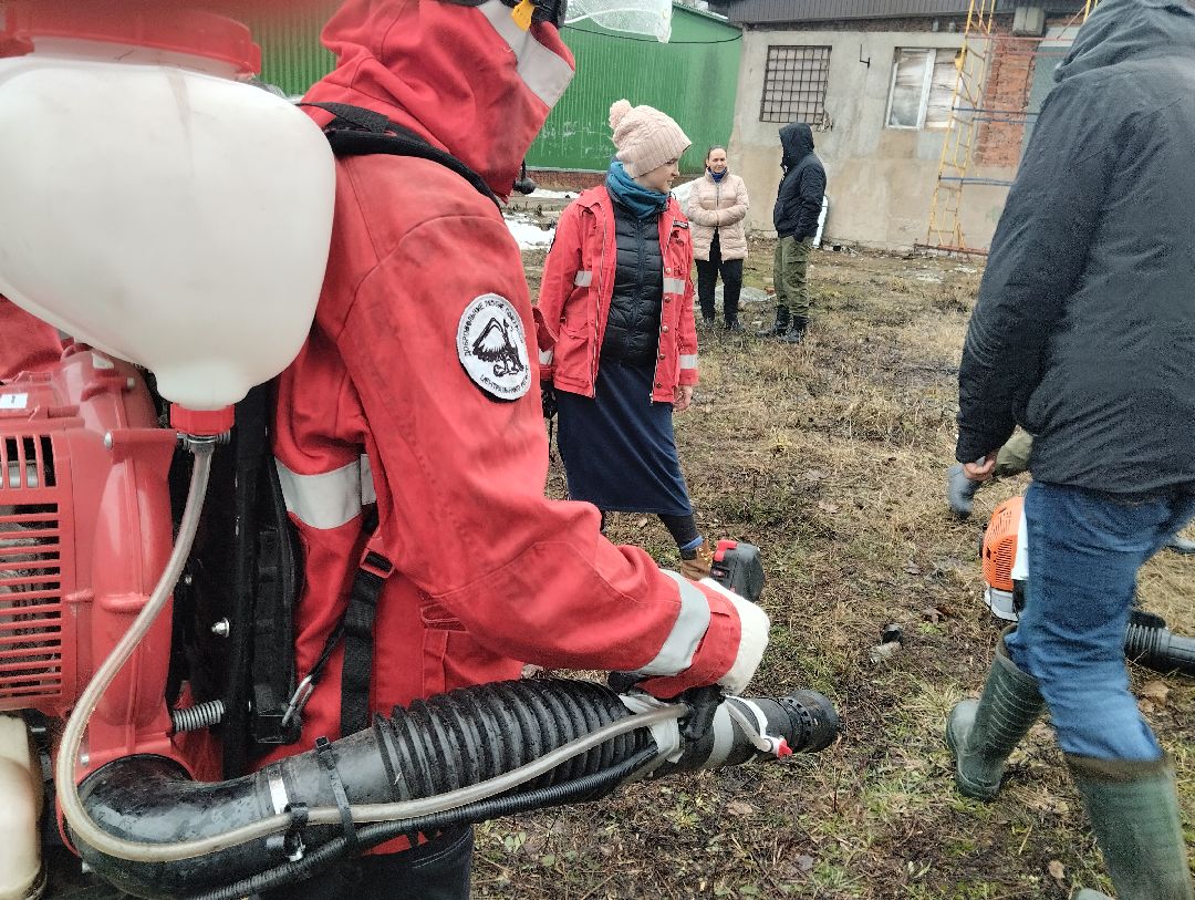 пожарные, учения