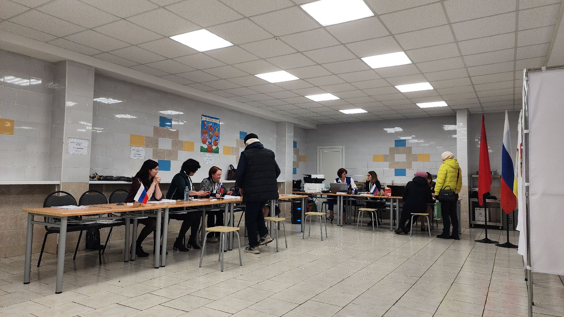 Домодедово, Завершение первого дня голосования, выборы 2024, выборы президента, выборы президента рф, Подмосковье, выборы президента россии,
