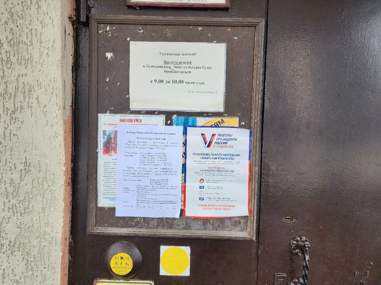 выборы Президента, голосование, избирательная комиссия, Большое Буньково, Богородский городской округ,