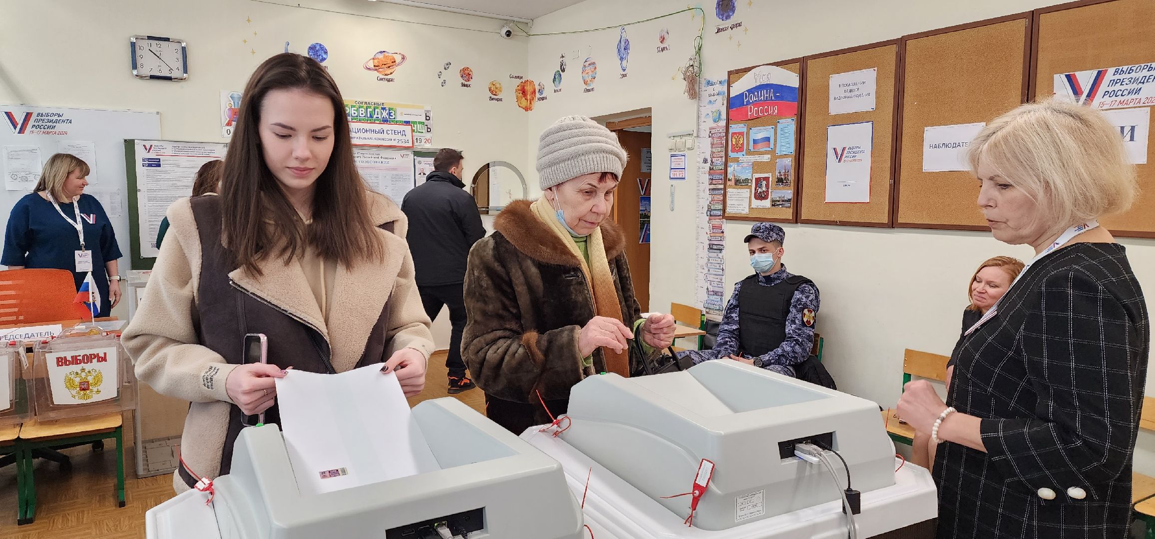 раменское, выборы 2024, раменская средняя школа 8, зампред совета депутатов раменского округа проголосовала на выборах Президента РФ,