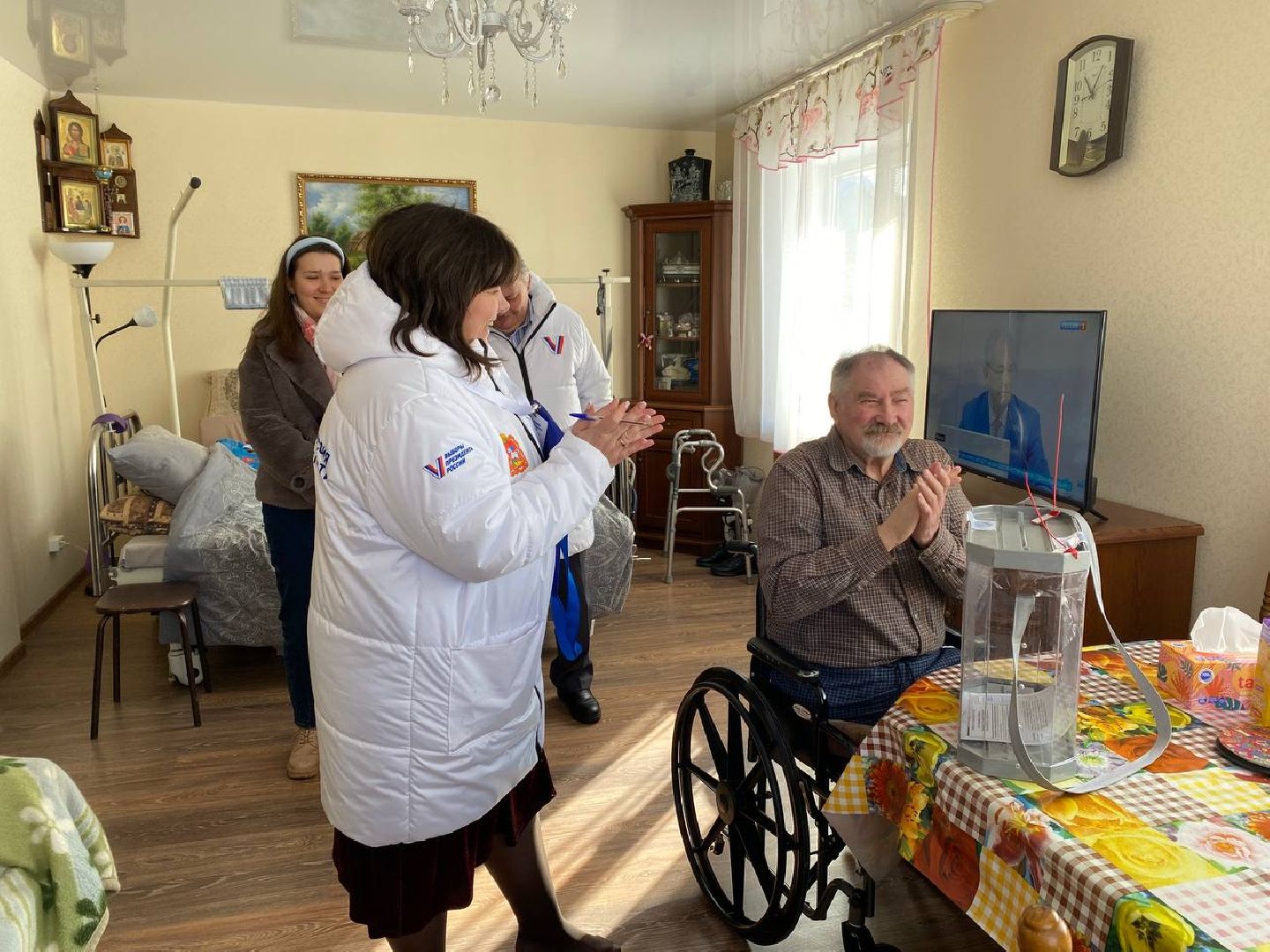 чехов, выборы президента, голосование на дому, инвалид, военнослужащий, выборы 2024, выборы президента 2024, выборы президента россии,