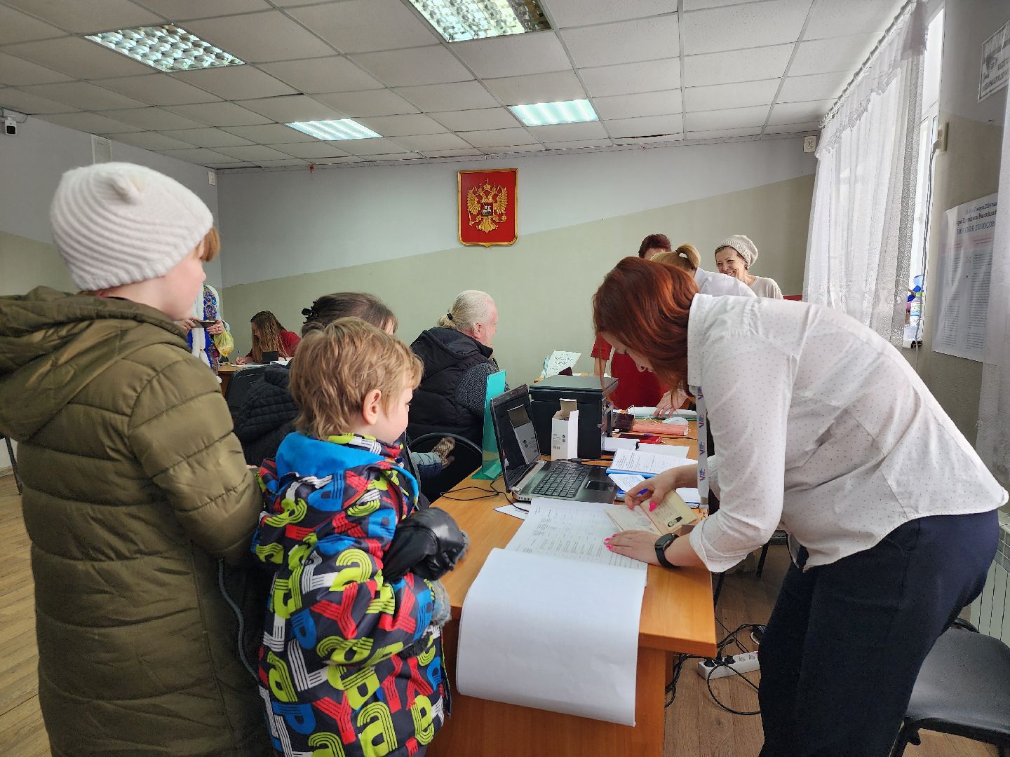 выборы Президента, голосование, избирательный участок, Большое Буньково, Богородский городской округ,