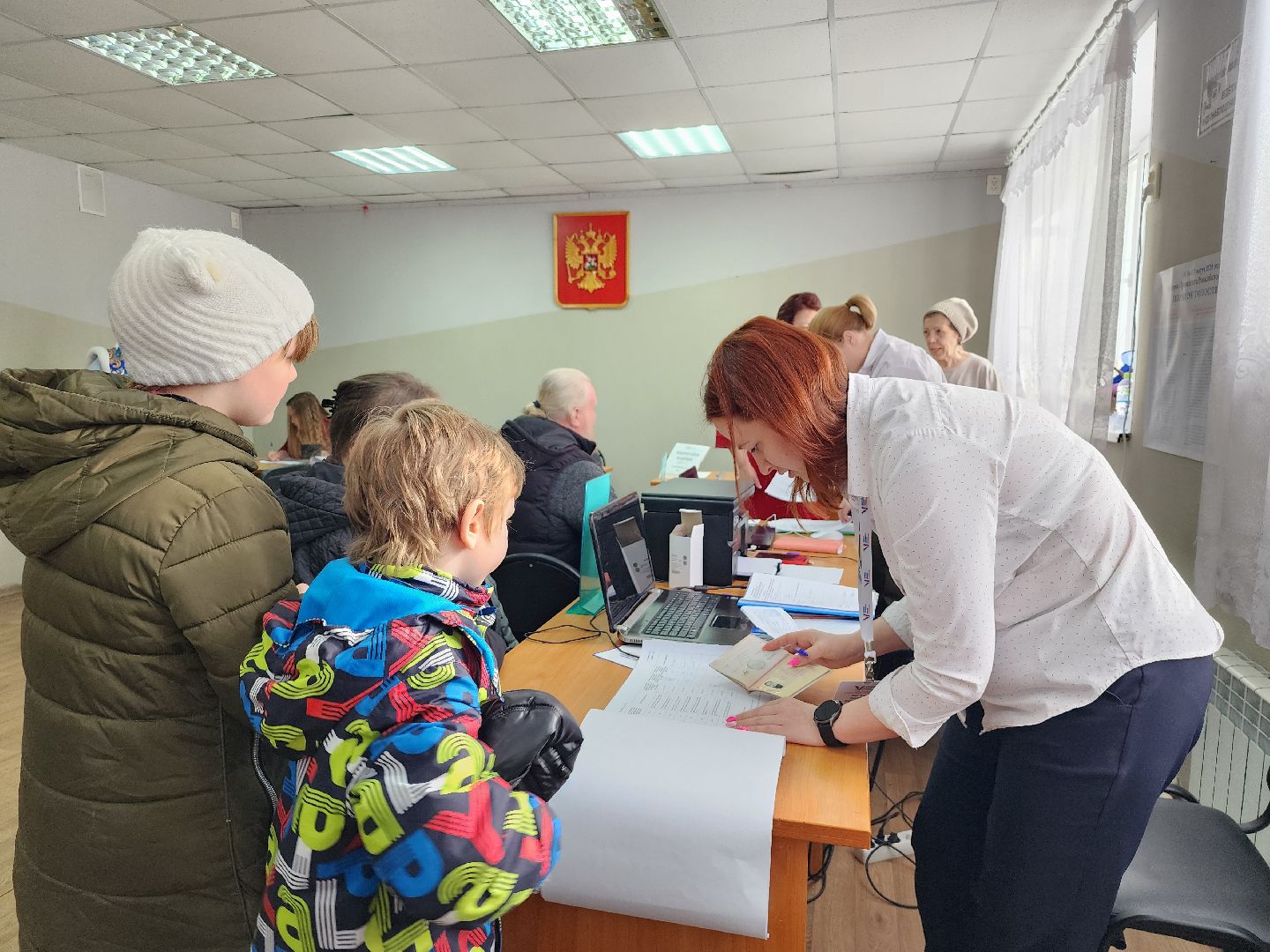 выборы Президента, голосование, избирательный участок, Большое Буньково, Богородский городской округ,