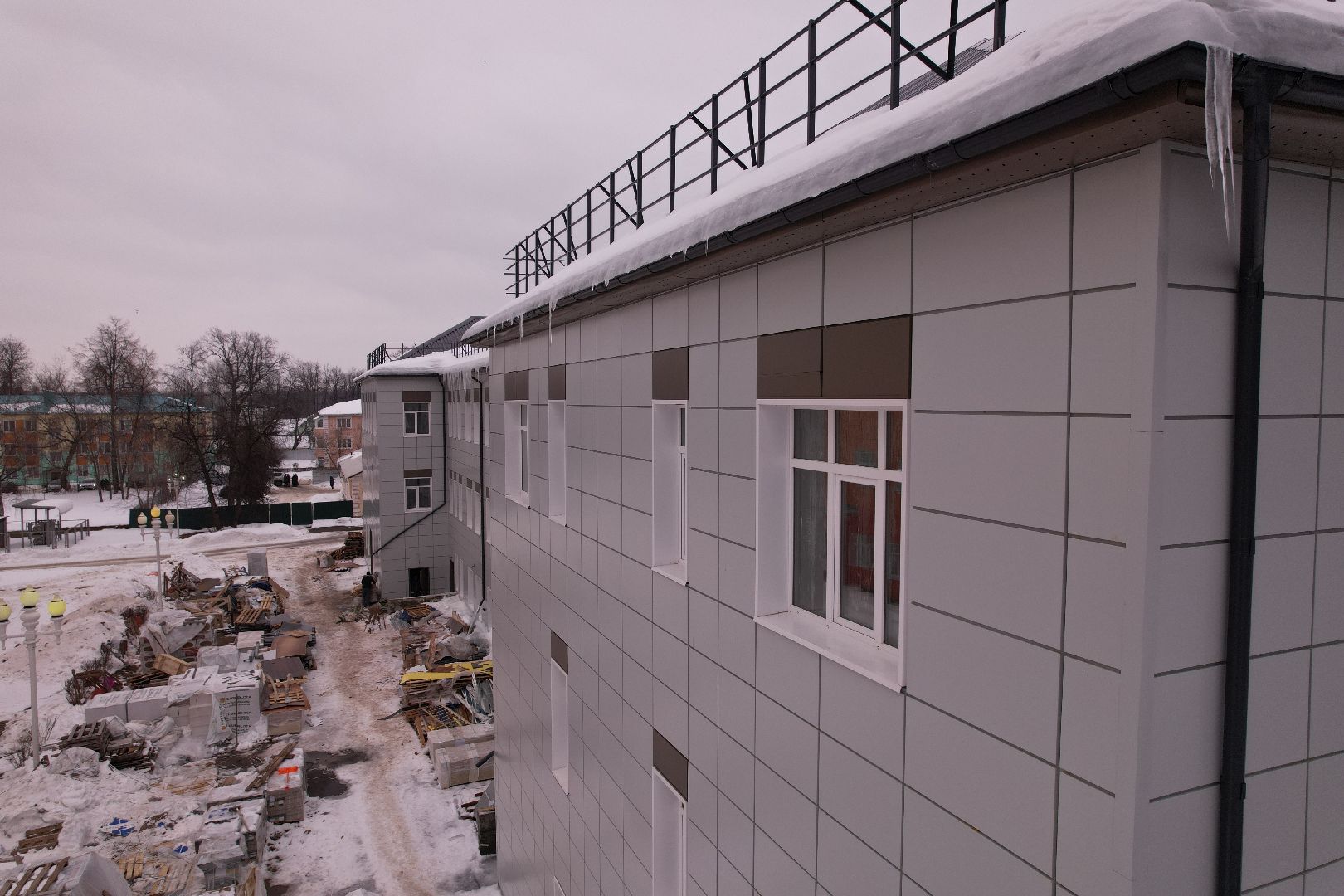 видео с коптера, ремонт, больница, ступино,