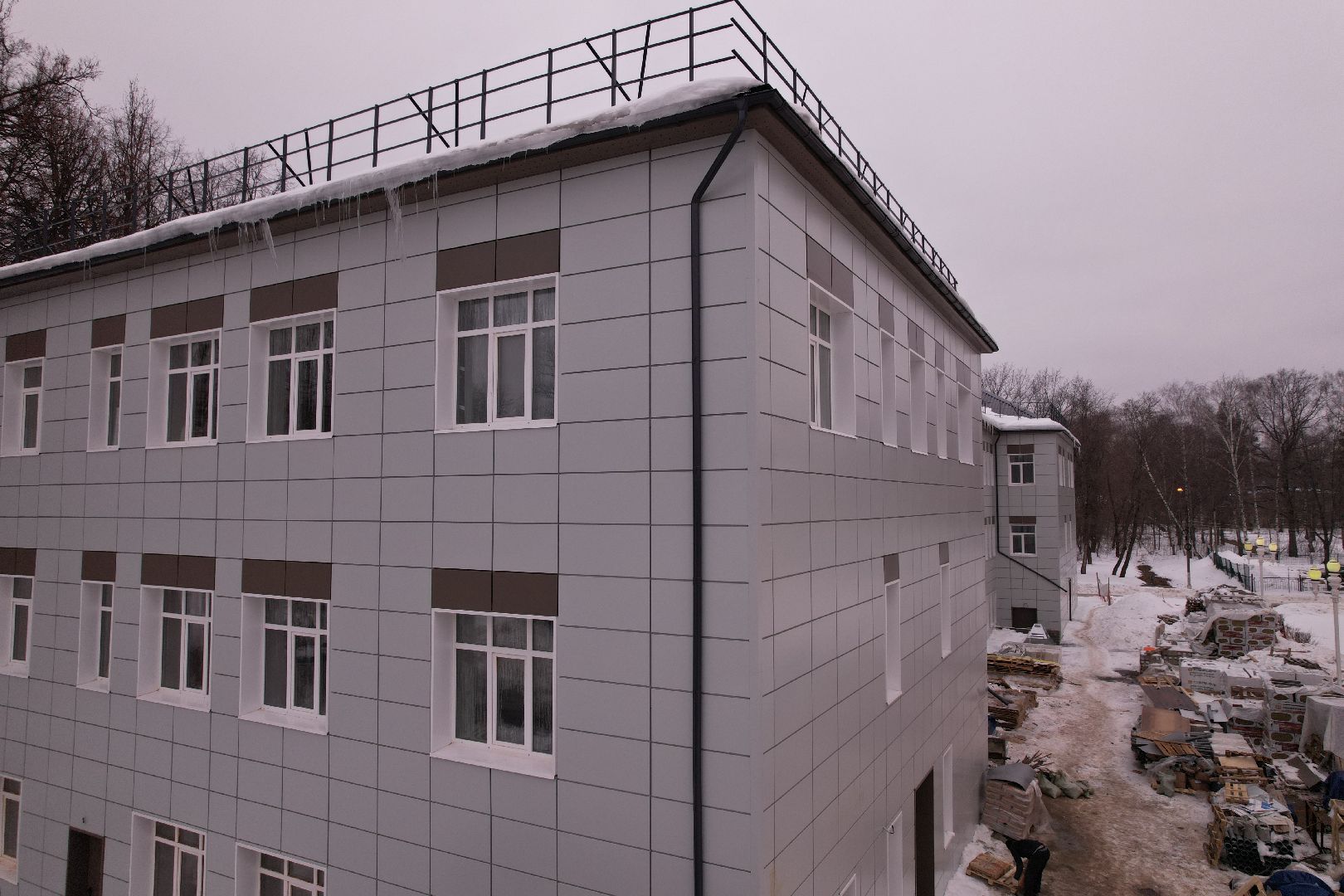 видео с коптера, ремонт, больница, ступино,