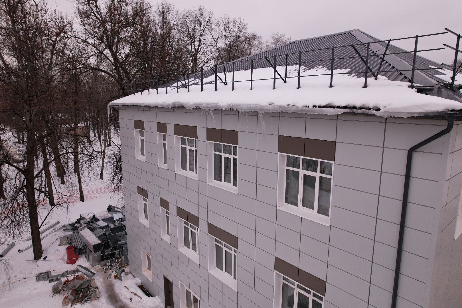 видео с коптера, ремонт, больница, ступино,