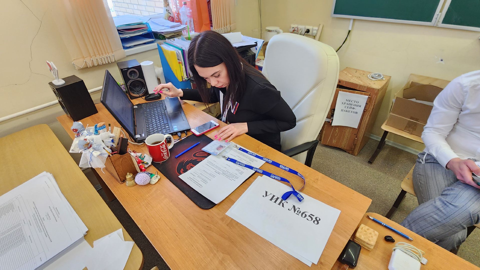 выборы президента 2024, голосование 2024, УИК 658, Михаил Осянин, ТИК Жуковский, Юрий Баранов,