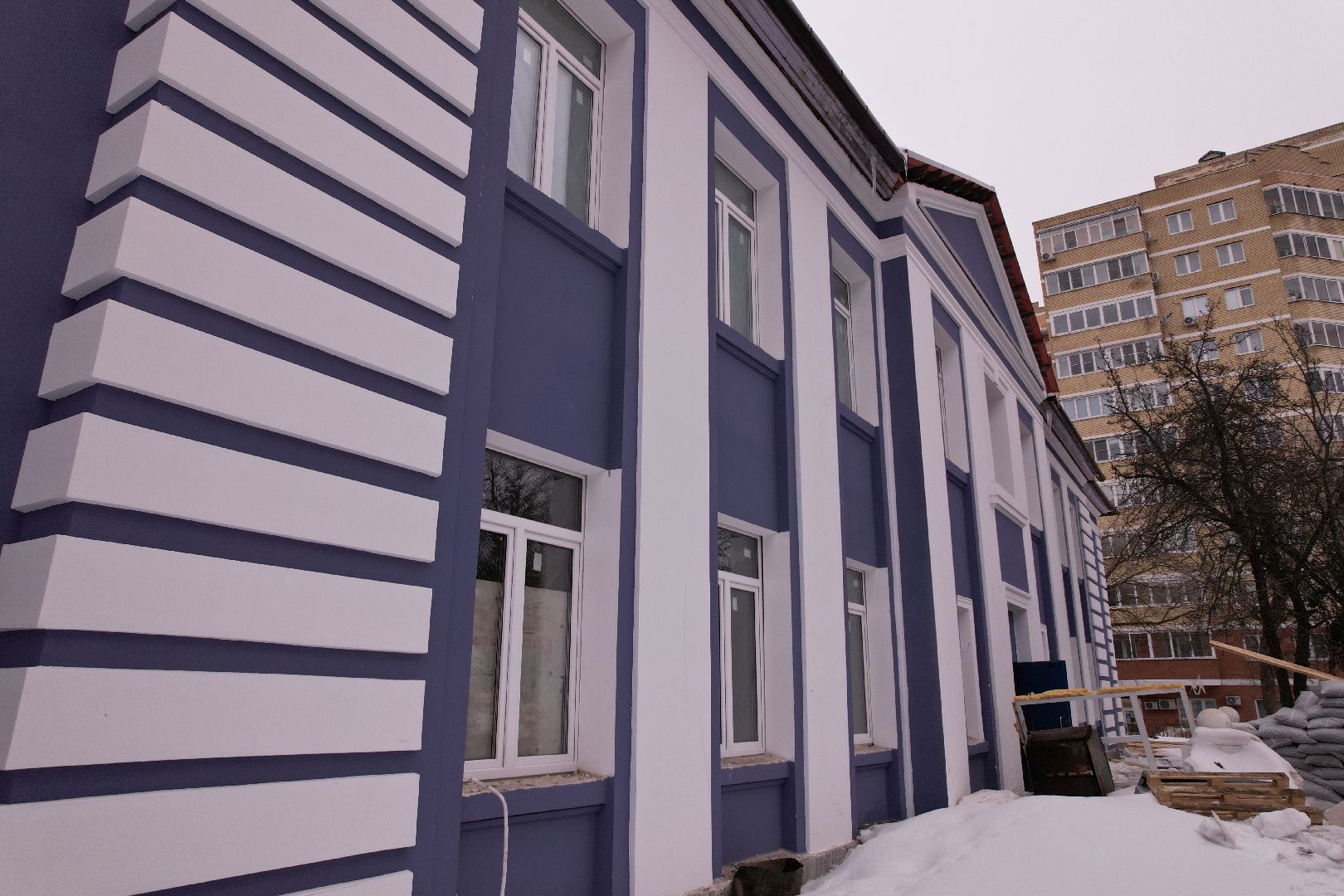 видео с коптера, ступино, ремонт, школа,